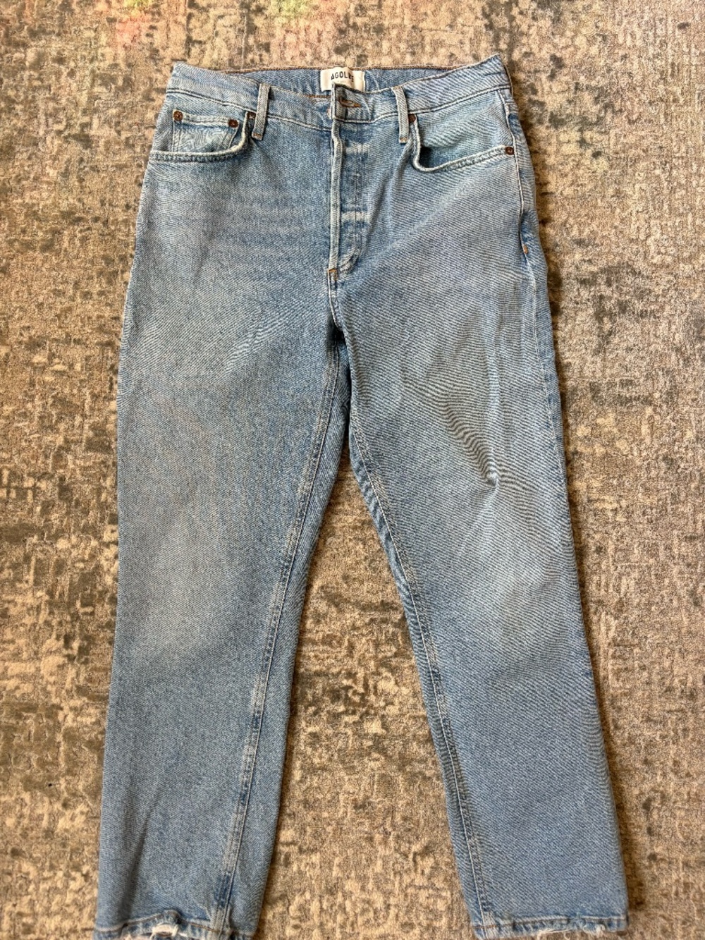 Agolde Riley Cropped Straight Jeans size 28